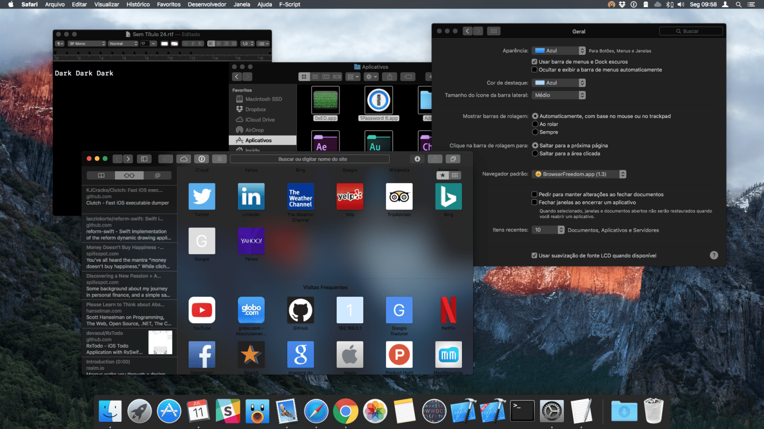 is there a dark mode in opera for mac